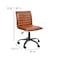 Flash Furniture Low Back Designer Armless Brown Swivel Task Chair DS-512B-BR-BK-GG - alternate 5